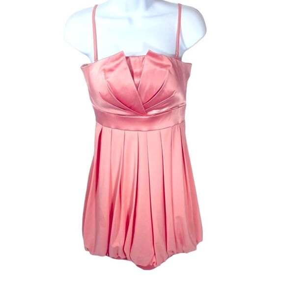 SALE 🏝️Only Love Collection Rose Pink Satin Bodice Puff Dress - Picture 2 of 9